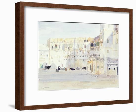 Evening at the Palace, Bhuj, 1999-Lucy Willis-Framed Giclee Print