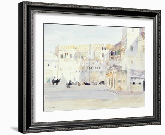 Evening at the Palace, Bhuj, 1999-Lucy Willis-Framed Giclee Print