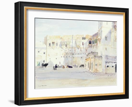 Evening at the Palace, Bhuj, 1999-Lucy Willis-Framed Giclee Print