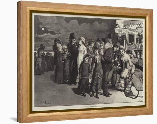 Evening at the Spa, Scarborough-Alfred Edward Emslie-Framed Premier Image Canvas