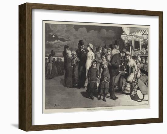 Evening at the Spa, Scarborough-Alfred Edward Emslie-Framed Giclee Print