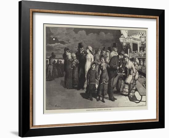 Evening at the Spa, Scarborough-Alfred Edward Emslie-Framed Giclee Print