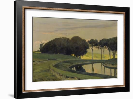 Evening Atmosphere at the Canal-Walter Leistikow-Framed Giclee Print