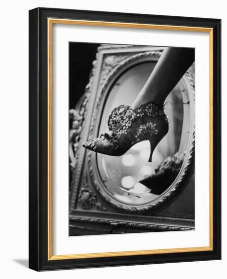 Evening Boot Designed by Roger Vivier for Dior, 1961-Paul Schutzer-Framed Photographic Print