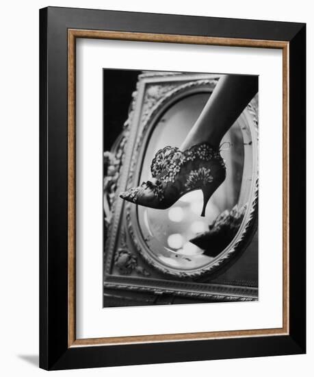 Evening Boot Designed by Roger Vivier for Dior, 1961-Paul Schutzer-Framed Photographic Print