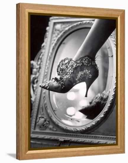 Evening Boot Designed by Roger Vivier For Dior-Paul Schutzer-Framed Premier Image Canvas