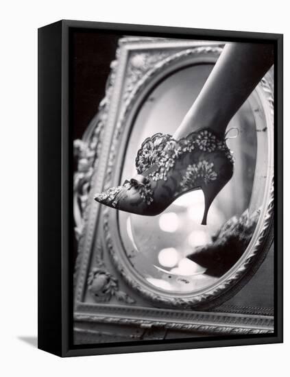 Evening Boot Designed by Roger Vivier For Dior-Paul Schutzer-Framed Premier Image Canvas