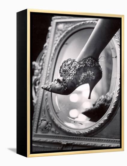 Evening Boot Designed by Roger Vivier For Dior-Paul Schutzer-Framed Premier Image Canvas