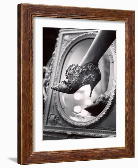 Evening Boot Designed by Roger Vivier For Dior-Paul Schutzer-Framed Photographic Print