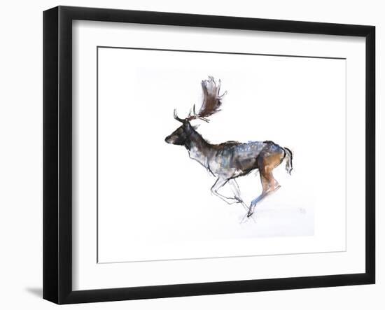 Evening Buck (Fallow Deer), 2007-Mark Adlington-Framed Giclee Print