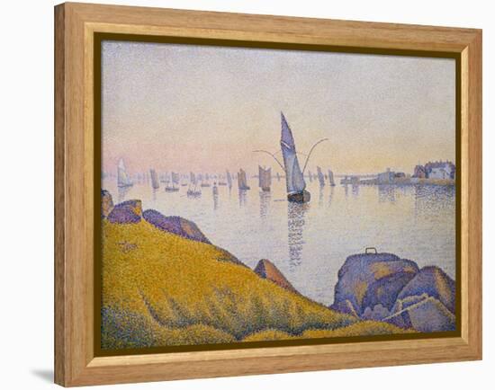 Evening Calm, Concarneau, Opus 220 (Allegro Maestoso), 1891-Paul Signac-Framed Premier Image Canvas