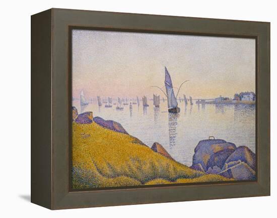 Evening Calm, Concarneau, Opus 220 (Allegro Maestoso), 1891-Paul Signac-Framed Premier Image Canvas