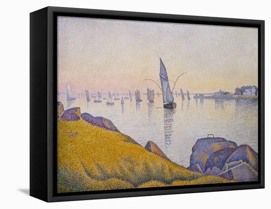 Evening Calm, Concarneau, Opus 220 (Allegro Maestoso), 1891-Paul Signac-Framed Premier Image Canvas