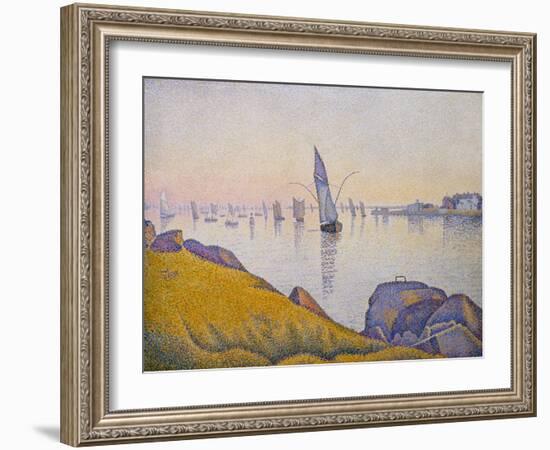 Evening Calm, Concarneau, Opus 220 (Allegro Maestoso), 1891-Paul Signac-Framed Giclee Print