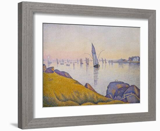 Evening Calm, Concarneau, Opus 220 (Allegro Maestoso), 1891-Paul Signac-Framed Giclee Print