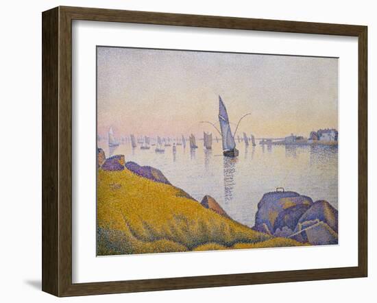 Evening Calm, Concarneau, Opus 220 (Allegro Maestoso), 1891-Paul Signac-Framed Giclee Print