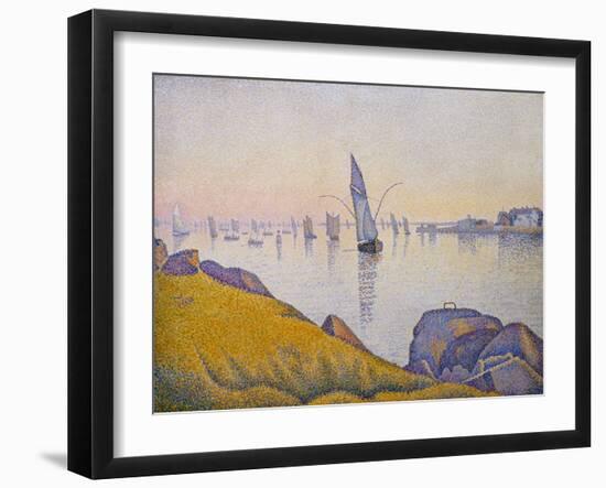 Evening Calm, Concarneau, Opus 220 (Allegro Maestoso), 1891-Paul Signac-Framed Giclee Print