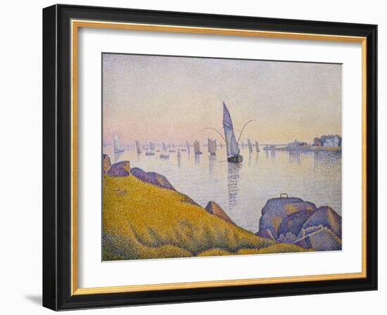 Evening Calm, Concarneau, Opus 220 (Allegro Maestoso), 1891-Paul Signac-Framed Giclee Print