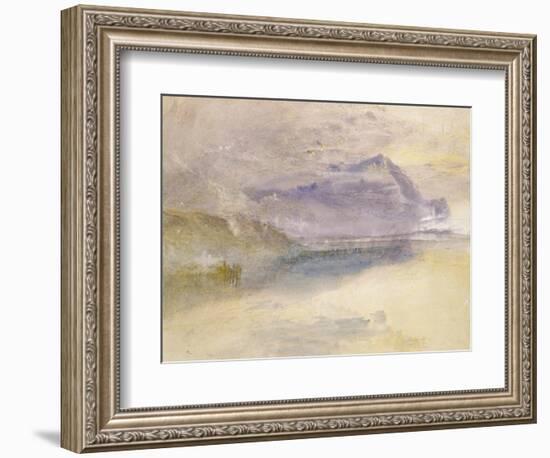 Evening: Cloud on Mount Rigi, Seen from Zug, C.1841-J. M. W. Turner-Framed Giclee Print