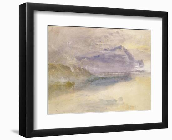 Evening: Cloud on Mount Rigi, Seen from Zug, C.1841-J. M. W. Turner-Framed Giclee Print