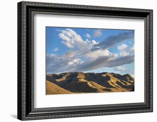 Evening clouds over Clarno Unit of John Day Fossil Beds National Monument, Oregon-Alan Majchrowicz-Framed Photographic Print