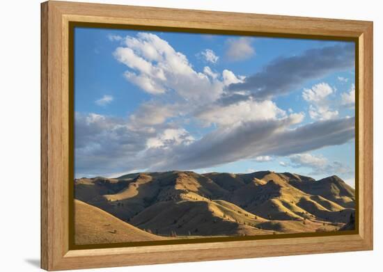 Evening clouds over Clarno Unit of John Day Fossil Beds National Monument, Oregon-Alan Majchrowicz-Framed Premier Image Canvas