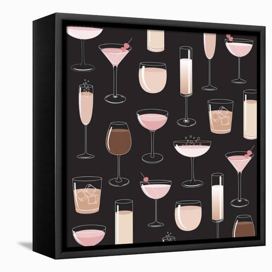 Evening Cocktails-Elizabeth Caldwell-Framed Premier Image Canvas