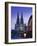 Evening, Cologne Cathedral and Hohenzollern Bridge, Cologne, Rhineland-Westphalia, Germany-Walter Bibikow-Framed Photographic Print