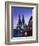 Evening, Cologne Cathedral and Hohenzollern Bridge, Cologne, Rhineland-Westphalia, Germany-Walter Bibikow-Framed Photographic Print