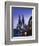 Evening, Cologne Cathedral and Hohenzollern Bridge, Cologne, Rhineland-Westphalia, Germany-Walter Bibikow-Framed Photographic Print