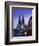 Evening, Cologne Cathedral and Hohenzollern Bridge, Cologne, Rhineland-Westphalia, Germany-Walter Bibikow-Framed Photographic Print