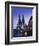 Evening, Cologne Cathedral and Hohenzollern Bridge, Cologne, Rhineland-Westphalia, Germany-Walter Bibikow-Framed Photographic Print