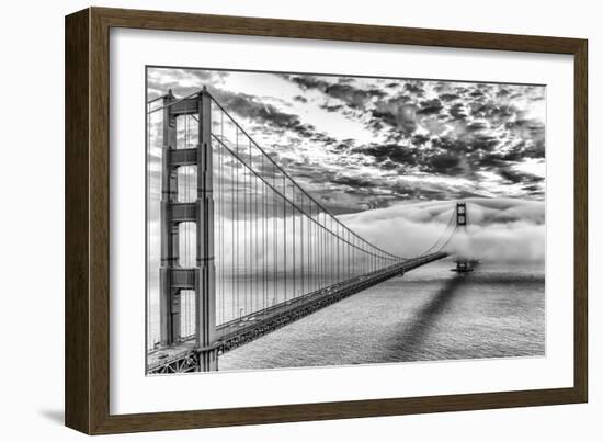 Evening Commute (BW)-Dave Gordon-Framed Photographic Print