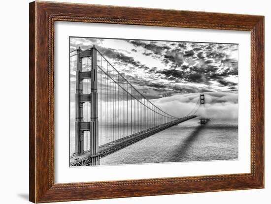 Evening Commute (BW)-Dave Gordon-Framed Photographic Print