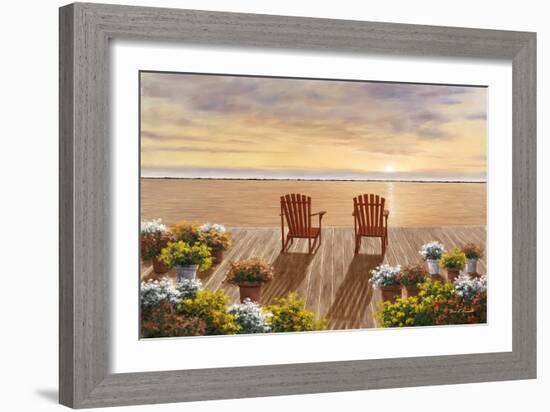 Evening Deck View-Diane Romanello-Framed Art Print