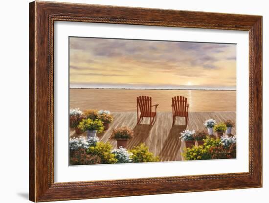 Evening Deck View-Diane Romanello-Framed Art Print