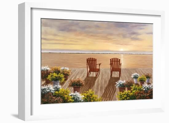 Evening Deck View-Diane Romanello-Framed Art Print