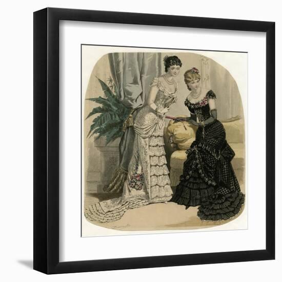 Evening Dress 1882-Jules David-Framed Art Print