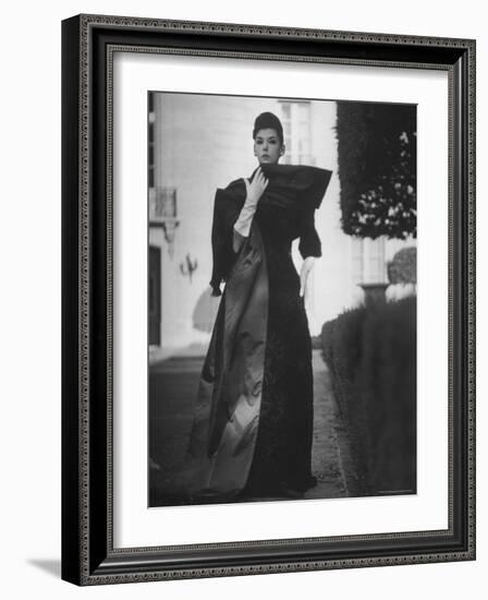 Evening Dress Designed by a California Designer-Gordon Parks-Framed Photographic Print