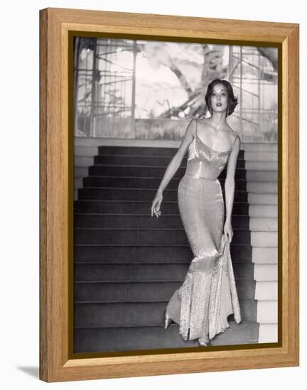 Evening Dress Designed by a California Designer-Gordon Parks-Framed Premier Image Canvas