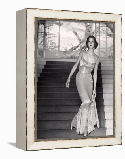 Evening Dress Designed by a California Designer-Gordon Parks-Framed Premier Image Canvas