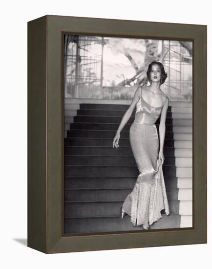 Evening Dress Designed by a California Designer-Gordon Parks-Framed Premier Image Canvas