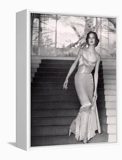 Evening Dress Designed by a California Designer-Gordon Parks-Framed Premier Image Canvas