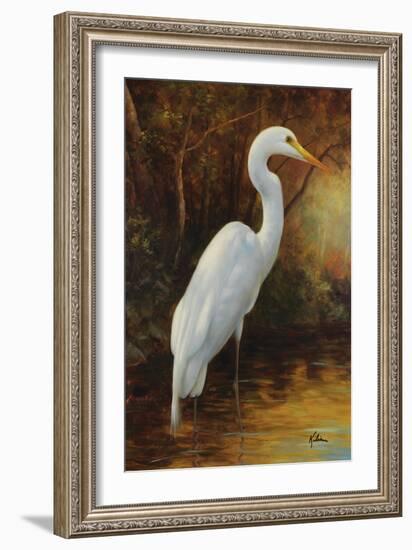 Evening Egret-Kilian-Framed Art Print