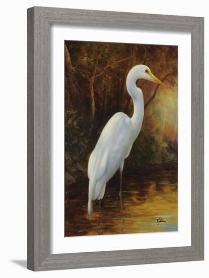 Evening Egret-Kilian-Framed Art Print