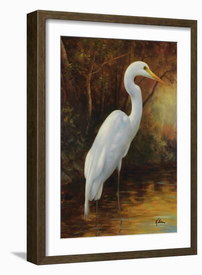 Evening Egret-Kilian-Framed Art Print