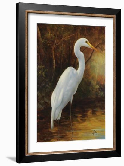 Evening Egret-Kilian-Framed Art Print