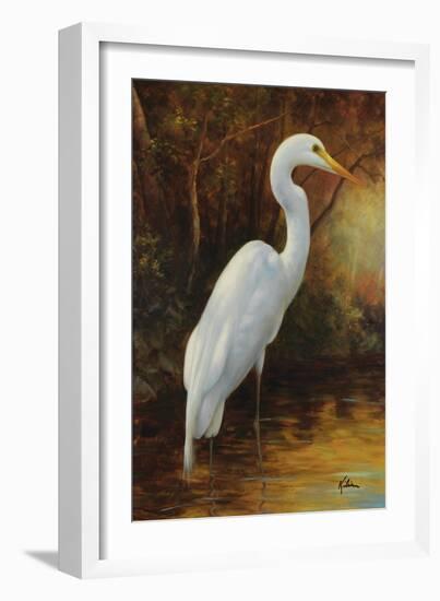 Evening Egret-Kilian-Framed Art Print