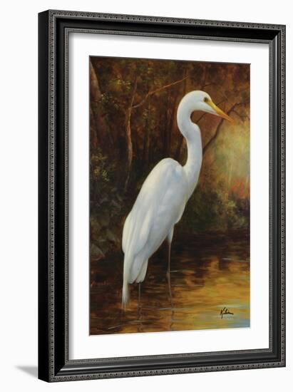 Evening Egret-Kilian-Framed Art Print