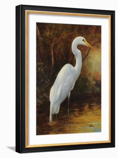 Evening Egret-Kilian-Framed Art Print